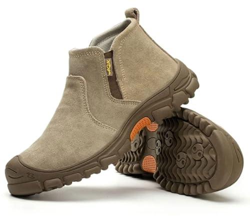 Blissbuilt Welding Work Boots For Men Slip On Steel Toe Cap Trainers Soft Comfortable Safety Boots Puncture Proof Construction Boots Safety Footwear For Welder
