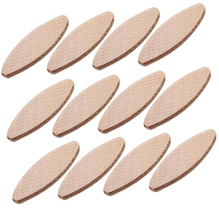 COHEALI 100pcs Wood Joining Biscuits Joiner Boards Beech Solid Wood Fast Strong Connections Tighter Bonding with Glue Suitable for Furniture Butt Joints