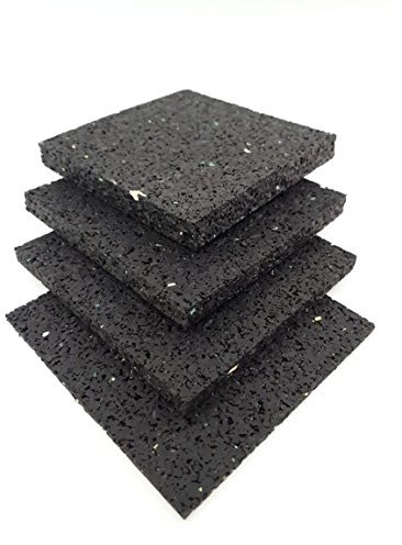 Terrassenpad 50 Stück Terrassenbau Terrassenpads Gummiunterlage 100x100x3 mm