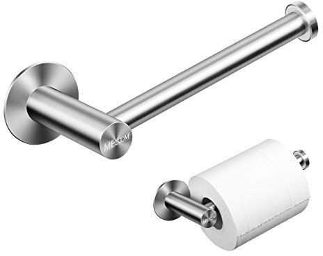 Toilettenpapierhalter,MEZOOM edelstahl Selbstklebend WC-Papierrollenhalter Wandhalter für Badzimmer Papierhalter