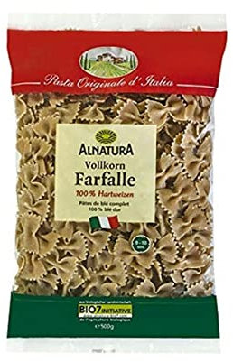 Alnatura Bio Vollkorn Farfalle, 500g (1er Pack)