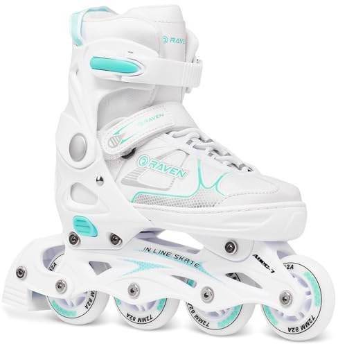 RAVEN Inline Skates Inliner für Kinder und Erwachsene OPTIONAL 2in1 mit Schlittschuhen verstellbar