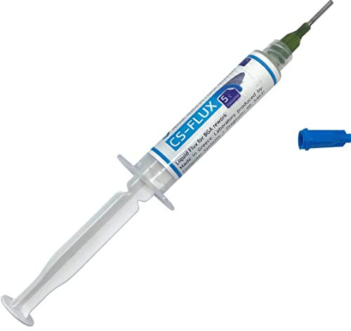CS-FLUX 5g Flusso liquido a bassa viscosità senza alogeni e senza piombo per la rilavorazione di componenti BGA Ideale per le riparazioni di GPU VGA e la microsaldatura