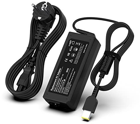 shefor Cargador Compatible con Lenovo， 90W USB Cargador Compatible con Lenovo ThinkPad T430 T440 T450 T460 T470 X240 X250 X270 E540 E550 E570 G50 Z50 G70 Ideapad Flex 2 3 Yoga 2 11 11S ADLX65NLC2A