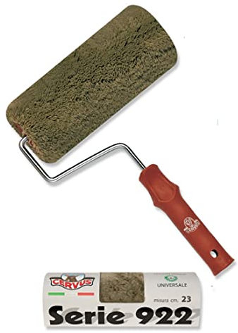 Rullo professionale in nylon 23 cm per idropitture, quarzi, lavabili S/922 con manico