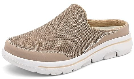 SMajong Zoccoli e Sabot Uomo Donna Comode Traspiranti Pantofole da Casa Leggero Antiscivolo Scarpe da Spiaggia Ciabatte all'aperto B Marrone Taglia:42 EU