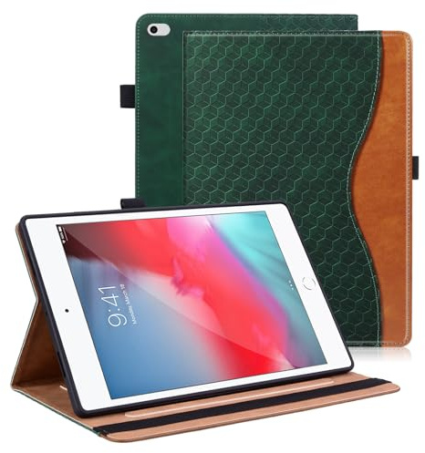 Vkooer Hülle für iPad mini 5. 4. 3. 2. Generation - Mini 7.9 inch Schutzhülle PU Leder Folio Cover mit Auto Schlaf/Aufwach, iPad mini 2019/2015 Tasche Case- Dunkelgrün