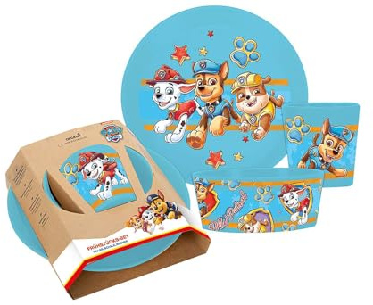 Koziol CONNECT PAW PATROL Kleiner Teller + Schale + Becher 3teil Set blau 8041714