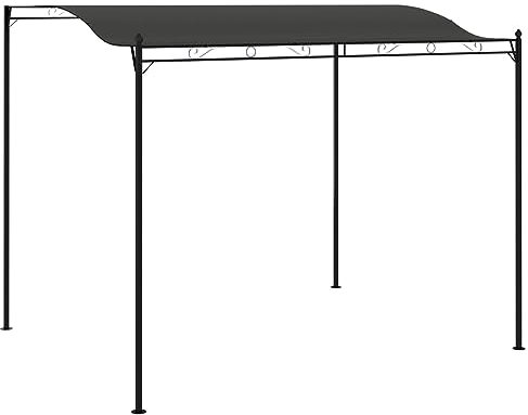 ShGaxin Pavillon, Faltpavillon, Pergola, Partyzelt, Standmarkise, Sonnenzelt, Garten Pavillion, Grillpavillon, 3×2,5 m Anthrazit