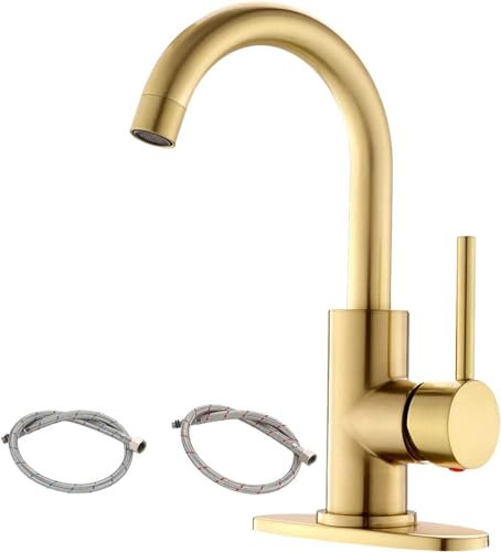 Wasserhahn Für Die Küche Gold Küchenarmatur 360 Grad Drehbarer Warm- Und Kaltwasserhahn Gold