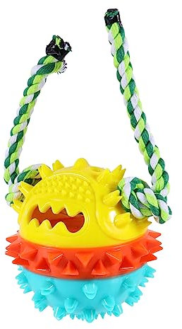 MERRYHAPY Bissfestes Kauspielzeug Für Hunde Mit Zahnreinigungsfunktion Leckerli-Spielzeug Für Welpen Zur Zahnpflege Und Langeweile Vertreiben Haustierspielzeug Für Kauen Und Training