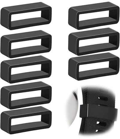 KGDUYC 8pcs Passante per Cinturino, Passante Cinturino Orologio in Silicone, Anelli di Sicurezza di Ricambio per Cinturino dell'orologio, Anelli di Fissaggio per Orologi Accessori
