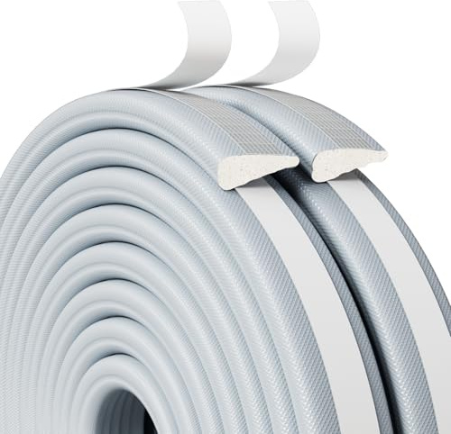 Weather Stripping Door Seal Strip, 118 Inch Wedge Window Seal, Winter Insulation Weatherproof Foam Tape, Soundproof Noise Reduction Light Blocker for Exterior Door Frame & Door Gap Filler