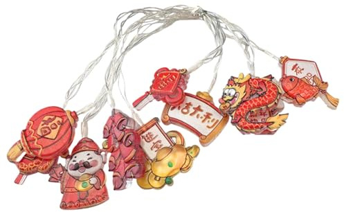 Ghirlande luminose cinesi - Ghirlande luminose cinesi del capodanno cinese, ghirlande luminose di lanterne a LED cinesi | Luci natalizie per festival di primavera, luci di Natale