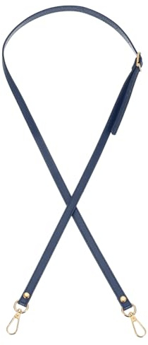 PATIKIL Schulterriemen Leder Ersatz 1.2x120cm Handtaschengurt PU Verstellbarer Schulter Crossbody Ersatzgurt mit Gold-Hardware für Handtaschen Schultertasche, Dunkelblau