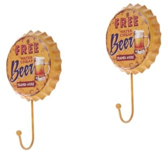 BUGUUYO 2St Haken bierflaschenverschluss bierflaschen deckel kleiderhalter schlusserhänger bierflaschendeckel coat hangers clothing hangers klamottenständer clothes rack schlüsselhalter