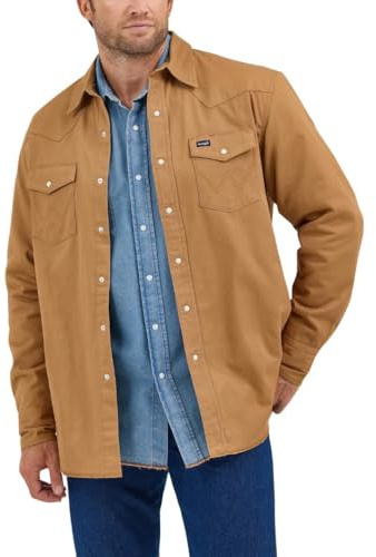 Wrangler herr Rawhide flanellfodrad arbetsskjorta, Rawhide, L