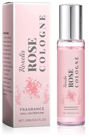 Profumo Feromoni per Donna, Profumi Donna alla Rosa, Profumo ai Feromoni, 15 ml Roll-on Profumi, eau de Parfum donna per Fragranza Duratura