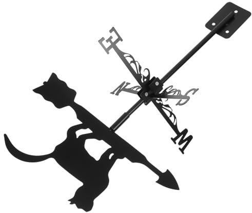 POPETPOP Banderuola Segnavento per Esterni A Forma di Gatto Decorazione da Giardino in Acciaio Inossidabile