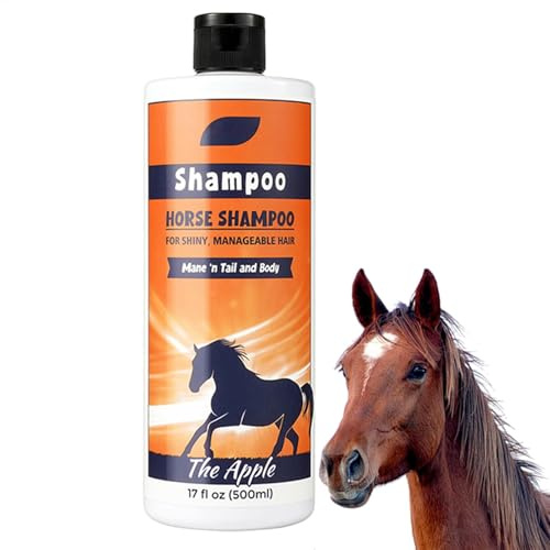 Acunny Horse Mane & Tail Shampooing pour crinière | Shampooing nourrissant Profond pour Queue et Mane 500 ML -shampoing pour Chevaux, nettoyant pour Manteau pour Le Nettoyage et Le
