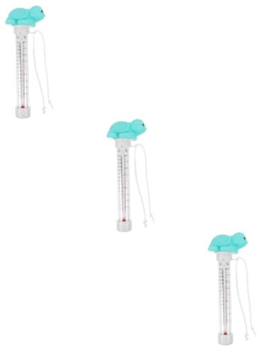 POPETPOP 3 Stück Schwimmendes Thermometer Brunnentemperatur Digitales Schwimmendes Pool Teich Badewannen Thermostat Thermometer Solar Aquarium Nassdock Heizung Tauch Hydrometer Pvc