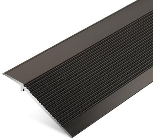 DBYLFT Perfil de Transición Listón De Transición para Suelos Irregulares, Alfombra A Laminado, De Madera A Baldosa, De Moqueta A Baldosa, Extra Ancho Reductor De Umbrales Bajos(2.9ft/90cm)