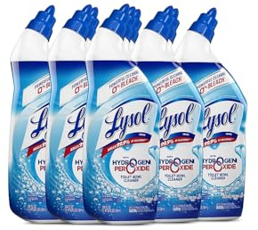 Lysol Hydrogen Peroxide Toilet Cleaner - 24 fl oz (0.8 quart) - Ocean Fresh Scent - Blue - 9/Carton - 98011CT