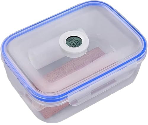 PGPAYH Estuche for Puros, Caja for Puros, portapuros, humidor for Puros, Cajas for Puros, humidor portátil de plástico for Viaje, Recubierto de plástico Premium, con humidificador.