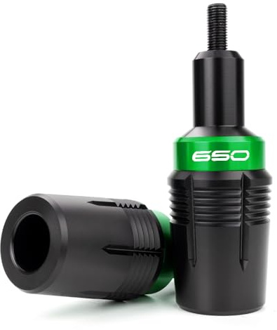 LLIDFONK Für Kawasaki Z650 Z650RS ninja650 Z 650 RS 2017-2024 2025 Zubehör Motorrad Rahmen Schieber Absturz Ramm Schutz Z650 Ninja 650 sturzpads (Grün)