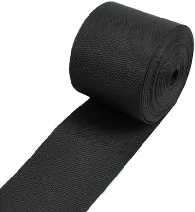 2–10 m schwarzes Nylon-Gurtband, 10–100 mm Breite, Rucksackgurt, Haustierhalsband, Näh-Schrägbandmaterial(60mm,10Meters)