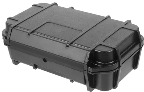 BELLIFFY Caja Estanca de Doble Capa para Exterior Contenedor Resistente Golpes y Hermético Caja de Almacenaje Portátil para Camping y Supervivencia Negro