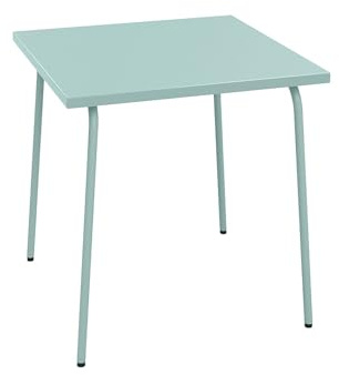 Vente-unique - Tavolo da giardino 2 posti Mirmande - acciaio - verde acqua