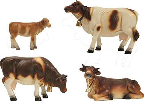 Dekop Krippenfigur Kühe Set 4-TLG. Höhe ca. 7,8cm passend für 8-10cm Figuren (44635284034)