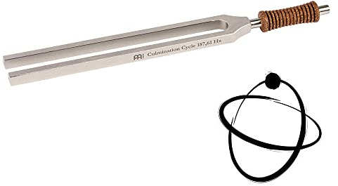 Sonic Energy Planeten Therapie Stimmgabel – Kulminationsperiode 187,61 Hz/F#3 – Für Meditation, Klangheilung, Entspannung – Inkl. Baumwolltasche (TTF-M-CU)