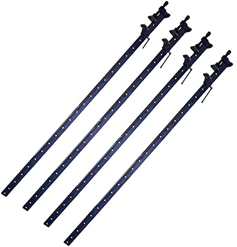 AB Tools Lot de 4 pinces de serrage en T en fonte 1500 mm