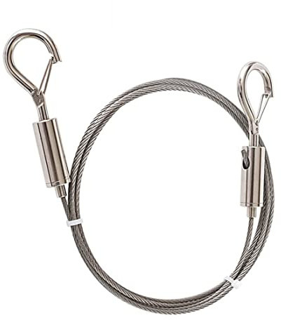 GDQLCNXB Adjustable Picture Hanging Wire 1PCS Mirror Frame Kit 2m x1.5mm Heavy Duty Stainless Steel Wire Rope for Mirror Hanging Hardware,Basket Flowerpot Hold Up to 44 lb / 20kg
