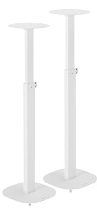 My Wall HS 23 WL Lautsprecher-Ständer Ausziehbar, Bodenständer, Höhenverstellbar Weiß 2 St.