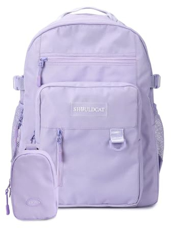 FANDARE Zaino Casual Zainetti Ragazza Zaini Scuola Cartella Ragazzo Borsa da scuola Zainetto Borse a Zaino Zainetti Scuola con borsa del telefono per Studenti All'aperto Viaggio Daypacks Viola