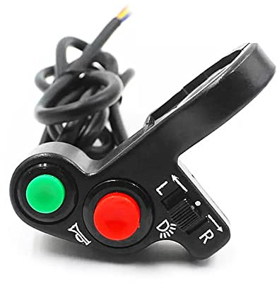 VOANZO 3 in 1 Motorrad Schalter Lenker Schalter Lenkschalter Scheinwerfer Schalter Hupenschalter für Motorrad Quad Dirt Bike ATV Roller