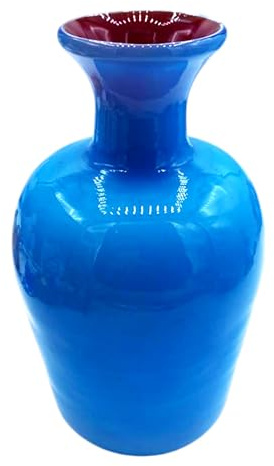 Tarro de cristal de Murano (celeste)