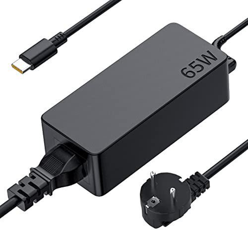 65W USB C Netzteil für Lenovo Laptop Ladekabel für Lenovo Thinkpad X1 T14 T15 X13 E14 E15 L13 L14 L15 T480 T490 T580 T590 E580 E590 E595 Chromebook S330 C330 Yoga 720 730 C740 910 C930 C940 Ladegerät
