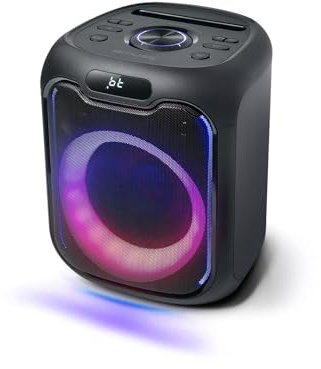 MUSE M-1803 Bluetooth Partybox, 150 Watt, Lichteffekte, Netz- und Akkubetrieb, 1 Mikrofon, Stereo Pairing Funktion