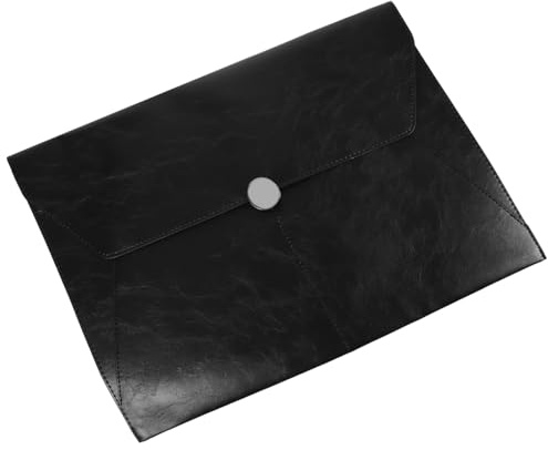 CAXUSD Tasche und Aufbewahrungshilfe A4 Dokumentenorganizer aus Leder Dokumentenschutz mit Großem Fassungsvermögen für Büro und Zuhause