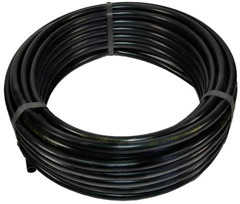 DRIPALIA - Tubería de riego por goteo 16mm | Manguera para riego sin gotero | Negra | Rollo de 50m| Para huertos y jardines