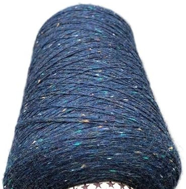 500g Blaues Fancy Space Dye Bio-Baumwollgarn for Stricken DIY Häkeln Stricken Handweben Nähgarn