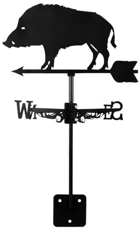 HANABASS Girouette Décorative Indicateur De Direction du Vent pour Jardin Et Cour Outil Pratique Extérieur Élégant Ornement De Toit Pavillon