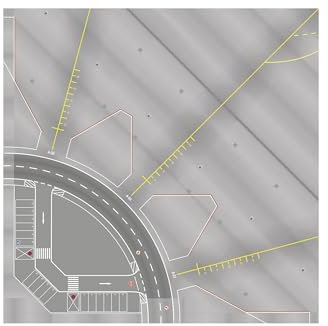 herpa Accesorios, Accesorios de Aeropuerto, Accesorios de Ferrocarril en Miniatura, Aeropuerto, Placas de Rampa/Torre en Escala 1:200, Modelo en Miniatura, plástico