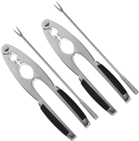 ABOXMAL 2 unids/Set Cascanueces Herramienta de Apertura de Tuercas para Uso doméstico desgranadora de nueces Clip pelador de núcleo para restaurantes Picnic y hogar