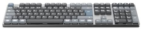 Hama mechanische Tastatur kabellos (Multi-Device 1x Funk, 2x Bluetooth für PC, Laptop, Tablet, Gaming Tastatur, Low Profile, lineare Switches, verstellbare Tippwinkel, dimmbar, QWERTZ DE) schwarz