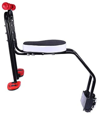 KITANDOVE Sicherheitssitz Mit Armlehnenpedal Jungen Und Mädchen Vorderradsitz Kinderfahrradsitz Schnell Demontierbarer Sitz Vorbereiteter Sicherheitssitz Standard Schwarz